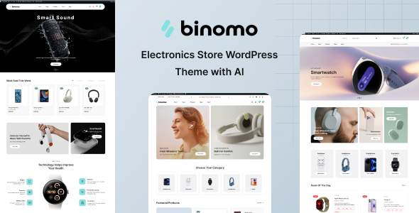 Binomo – Electronics Store WordPress Theme with AI