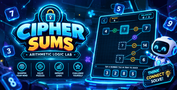 Cipher Sums | HTML5 Math Logic Puzzle Game