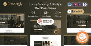 Conciergly | Luxury Concierge & Lifestyle WordPress Theme