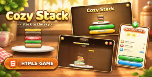 Cozy Stack | HTML5 Food Stacking Puzzle Game