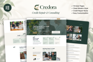 Credora - Credit Repair & Consulting Elementor Template Kit