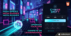 Cyber Drift | Neon Lane Runner HTML5 Game