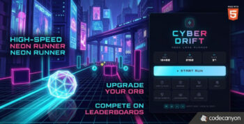 Cyber Drift | Neon Lane Runner HTML5 Game