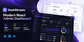 DashStream – React Admin Dashboard Template with Tailwind CSS & shadcn/ui