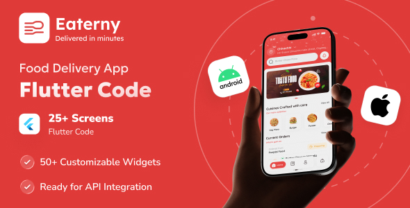 Eaterny | Food Delivery and Restaurant Flutter App UI Template