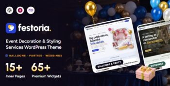 Festoria – Event Decoration & Styling Services WordPress Theme