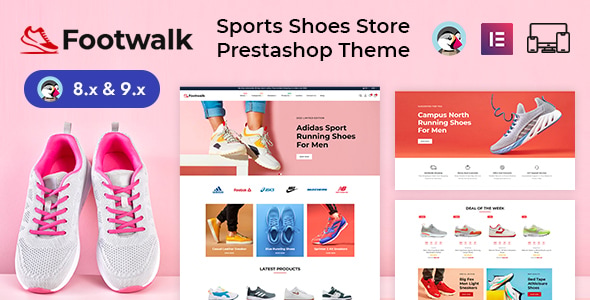 Footwalk - Sports Shoes & Footwear Store Prestashop Responsive Theme
