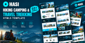 Hasi – Hiking Camping & Travel Tour HTML5 Template