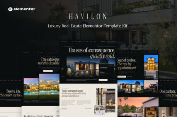 Havilon - Luxury Real Estate Elementor Template Kit