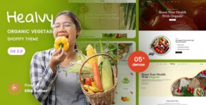Healvy - Organic Vegetables Shopify 2.0 Theme
