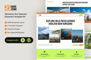 Horizone - Adventure Tour Operator Elementor Template Kit
