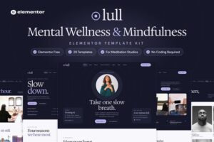 Lull - Mental Wellness & Mindfulness Elementor Template Kit