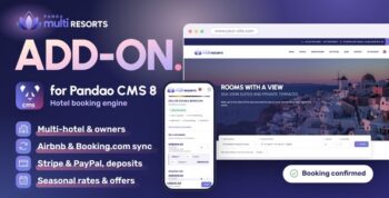 Multi Resorts – Hotel Booking Add-on for Pandao CMS