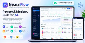 NeuralFlow | AI SaaS Admin Dashboard Template