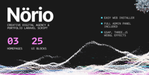 Norio | Creative Digital Agency & Portfolio Laravel Script