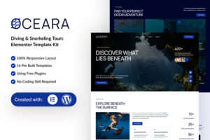 Oceara - Diving & Snorkeling Tours Elementor Template Kit