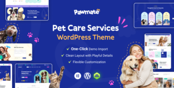 Pawmate - Pet Care Shop WordPress Theme