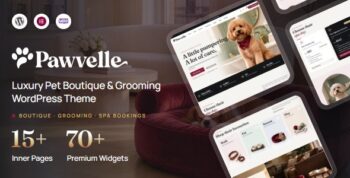 Pawvelle – Luxury Pet Boutique & Pet Grooming WordPress Theme