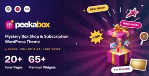 Peekabox – Mystery Box Shop & Subscription WordPress Theme