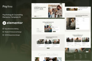 PsyNova - Psychology & Counseling Elementor Template Kit