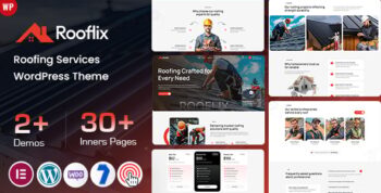 Rooflix - Roofing Services WordPress Theme