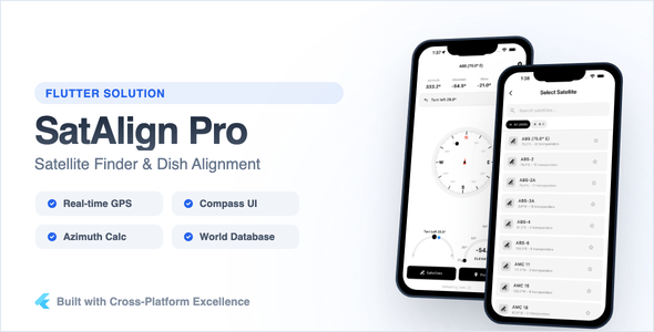 SatAlign Pro - Flutter Satellite Finder and Dish Alignment App