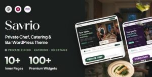 Savrio – Private Chef, Catering & Bar WordPress Theme