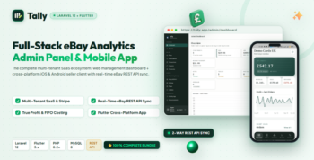 TallySeller | Third-Party eBay-Compatible Profit Tracker and Analytics SaaS | Laravel and Flutter