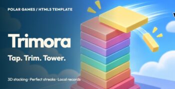 Trimora | HTML5 3D Stacking Arcade With Local Records