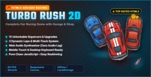 Turbo Rush | HTML5 Game 2D Racing Game