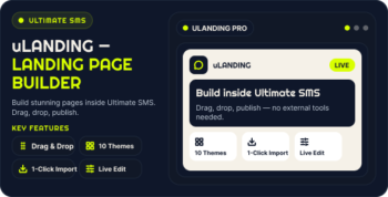uLanding - Landing Page Plugin for Ultimate SMS