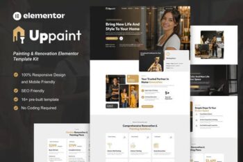 Uppaint - Painting & Renovation Elementor Template Kit