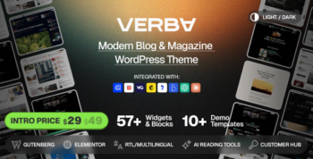 Verba - Modern Blog & Magazine WordPress Theme