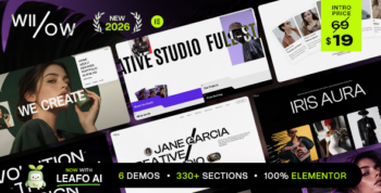Willows – Creative Agency & Photography Elementor Theme