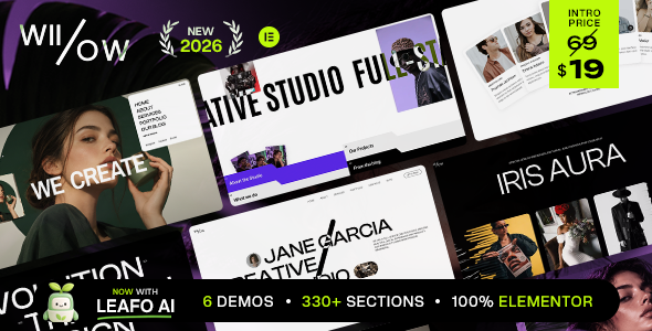Willows – Creative Agency & Photography Elementor Theme