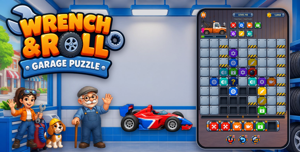 Wrench & Roll: Garage Puzzle | HTML5 Game