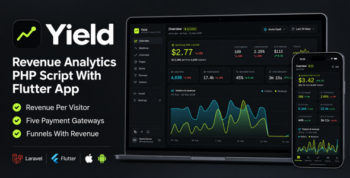 Yield | Revenue Analytics PHP Script With Flutter App