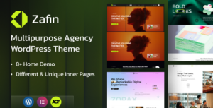 Zafin - Multipurpose Agency Business & Creative Portfolio WordPress Theme